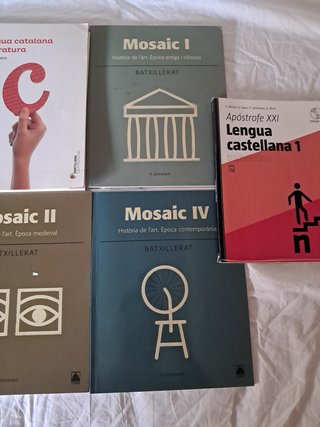 Libros bachillerato Castellano, Catalán, História