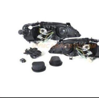 Faros delanteros Angel Eyes para Opel Astra G Blac