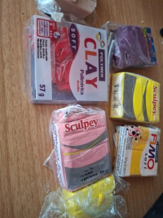 Lote arcilla polimérica Fimo y Sculpey