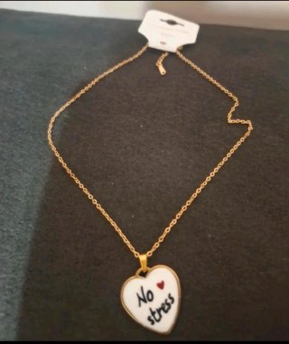 Collana cuore No stress dorata