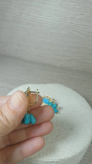 Pendientes Vintage Turquesa Camacho Romaní