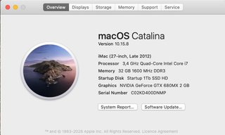 iMac 27” i7 +SSD REAL 1Tb + 2GB (NO Fusion Drive)