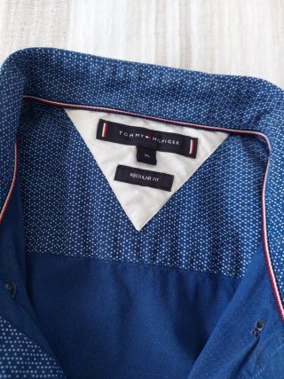 Camisa Tommy Hilfiger Azul Caballero XL