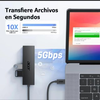 Hub USB 3.0 Acer 5 en 1