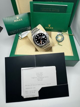 Rolex Explorer II Negro/Plata Set Completo