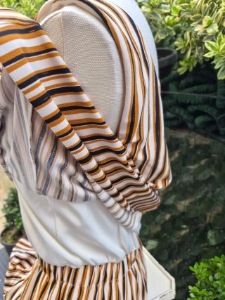 Tutina a righe taglia unica