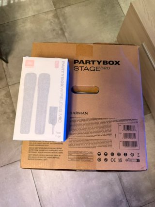 JBL PartyBox Stage 320 + Micrófonos Inalámbricos