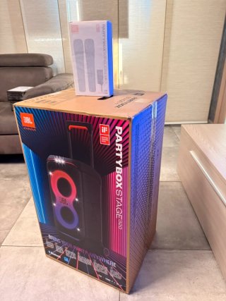 JBL PartyBox Stage 320 + Micrófonos Inalámbricos