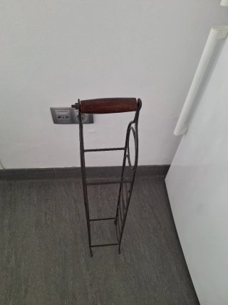 Botellero de forja negro para 6 botellas