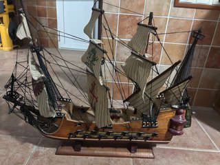 Maqueta Barco Vela Clásico Madera