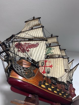 Maqueta Barco Vela Clásico Madera