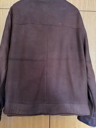 Cazadora vintage de piel marrón