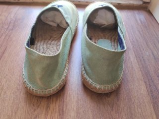 Alpargatas Scotta verde agua talla 39