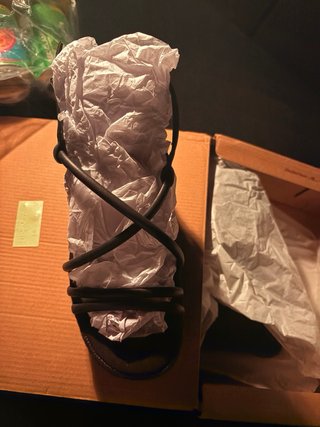 Sandalias Mango Negras Tacón