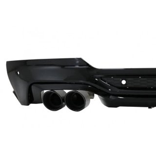 Difusor trasero con salidas de escape look M Perfo