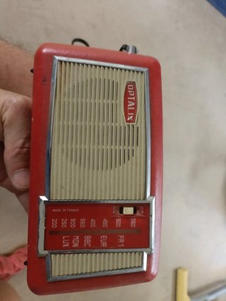 Radio Optalix Roja Vintage