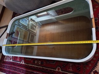 Tavolino Vintage Vetro e Legno