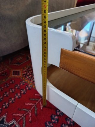 Tavolino Vintage Vetro e Legno