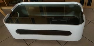 Tavolino Vintage Vetro e Legno