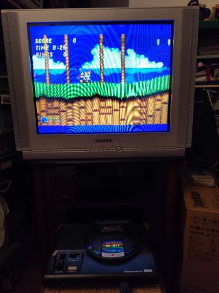 Consola Sega Megadrive Negra + Everdrive