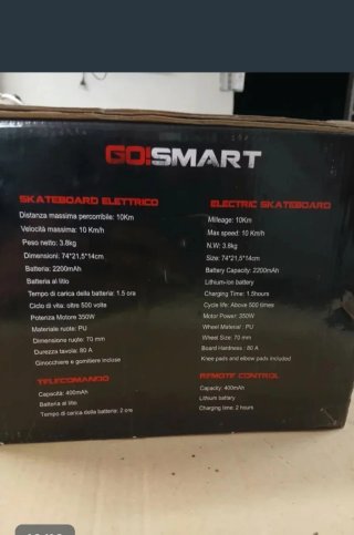 Skateboard Elettrico GoSmart