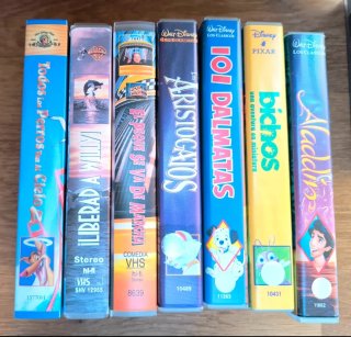 Lote 7 Películas VHS Disney Infantiles