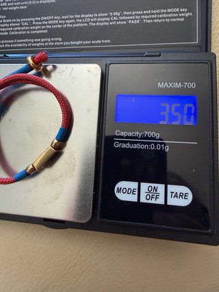 Pulsera Oro 18k con Detalles Azules con esmaltes