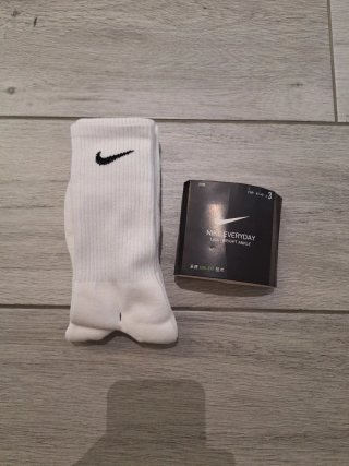Nike calzini bianchi unisex taglia L 42-46
