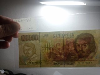 Biglietto 100.000 Lire Banca d'Italia 1994