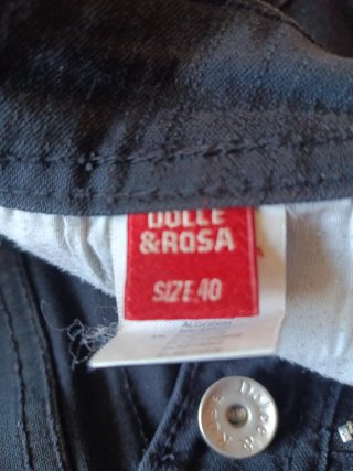 Bermudas vaqueras negras mujer T.40