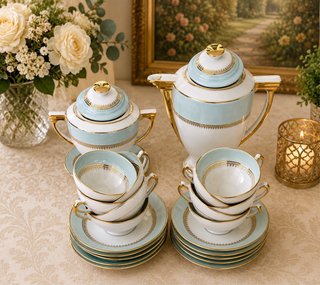 Limoges DRB - LHQ juego de cafe porcelana