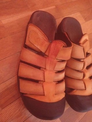 Sandalias Panamá Jack Naranja/Negro