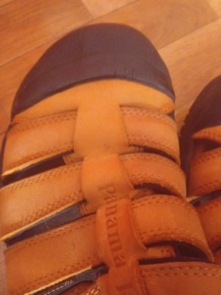 Sandalias Panamá Jack Naranja/Negro