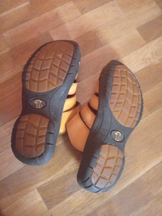 Sandalias Panamá Jack Naranja/Negro