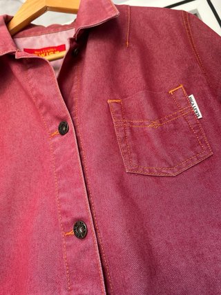 Chaqueta vaquera Twist burdeos