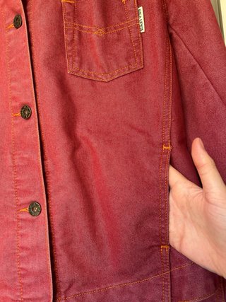 Chaqueta vaquera Twist burdeos