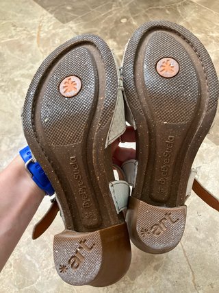 Sandalias Art Tacón Beige/Blanco