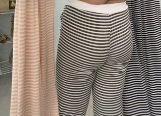 Conjunto rayas top y pantalón sin estrenar