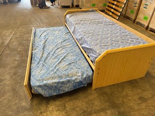 Cama nido doble 80x180 con 2 colchones