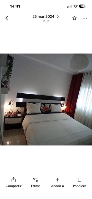 Testiera e 2 comodini in legno