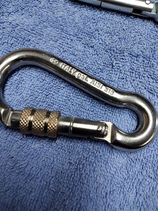 Set di 3 Moschettoni da 10mm di altissima qualità