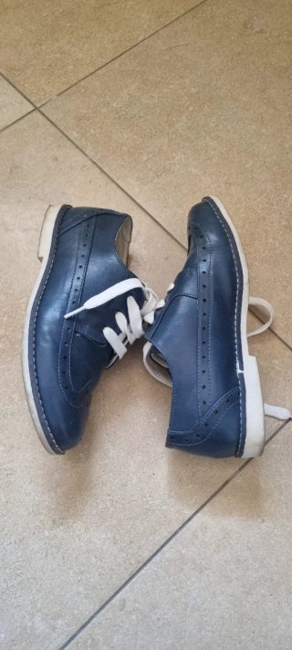 Scarpe eleganti bambino blu n.35