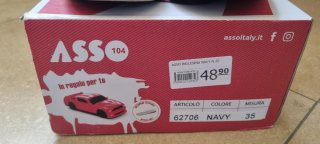 Scarpe eleganti bambino blu n.35