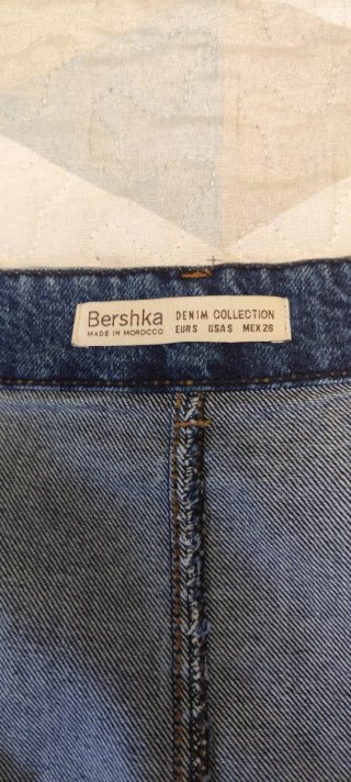 Falda vaquera Bershka azul talla S