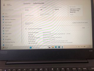 Lenovo Thinkpad E495 Negro Windows 11 Pro 8GB RAM