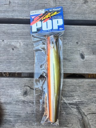Entice Shout POP Casting Popper 230mm Naranja