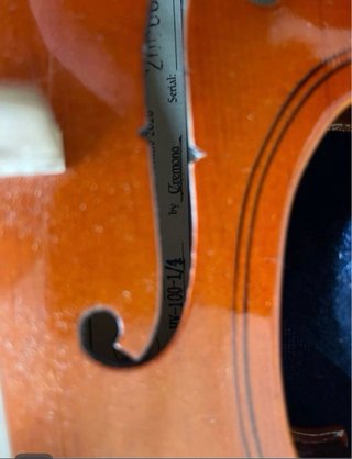 Violín 1/4 con funda, arco y almohadilla