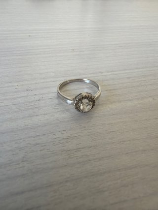 Anillo Plata Circonita Blanca