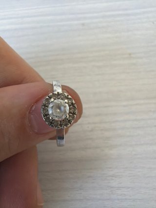 Anillo Plata Circonita Blanca