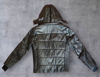 Giubbotto vera pelle Dalian uomo nero - tg S/M